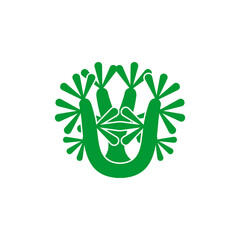 sea plant icon set vector sign symbol