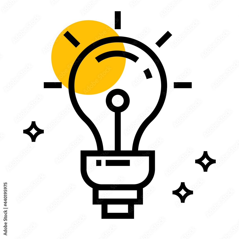 Poster bulb icon vector design illustration