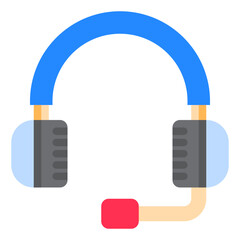 Headphone flat style icon