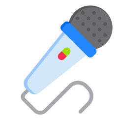 Microphone flat style icon