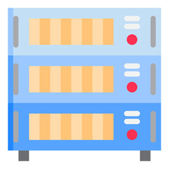 Servers flat style icon