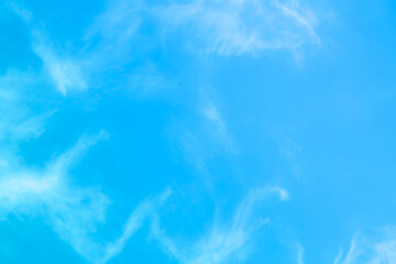 blue sky with beautiful natural white clouds