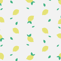 summer fresh yellow lemon pattern
