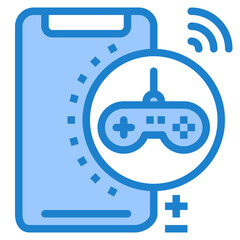 Game blue style icon