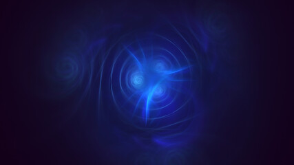 3D rendering abstract multicolor fractal light background