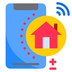 Home flat style icon