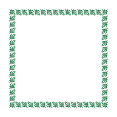 Frames of decorative ethnic elements on a square sheet, surreal, graphics. Designing notebook covers, mobile apps, websites, design elements