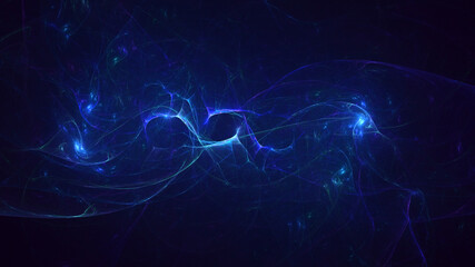 Fototapeta premium 3D rendering abstract multicolor fractal light background