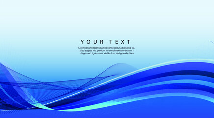 Naklejka premium wavy tech design background