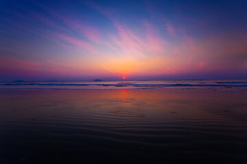 Fototapeta na wymiar Beach, Beauty In Nature, Blue, Breaking Wave,thailand