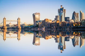  Tower Bridge and the bank district of central London with reflection © Pawel Pajor