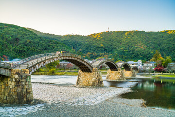 Fototapeta na wymiar Kintai Bridge in Iwakuni, Japan