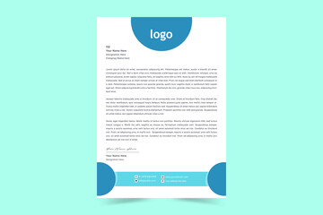 A4 Letterhead Template Vector Design. Corporate letterhead, modern letterhead, Professional, Minimalist, clean and abstract letterhead for you brand identity design. Vector illustration