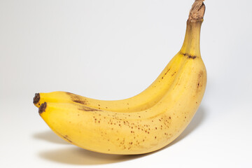 sport food, two bananas, vegetarian, organic, snack, background, white, tropical, fresh, closeup, sweet, ripe, healthy, isolated, food, fruit, banana, yellow