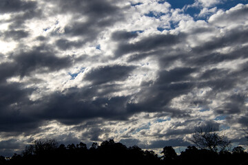 Obraz premium Cloudscapes above the Knysna forest in South Africa