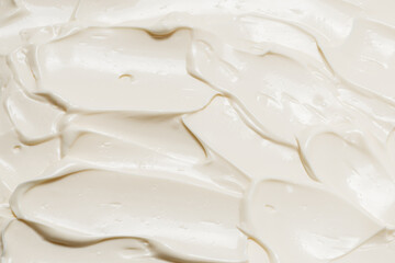 White whipped cream texture.