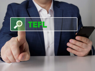 Search Teaching English as as foreign language TEFL button. Modern Banker use cell technologies.
