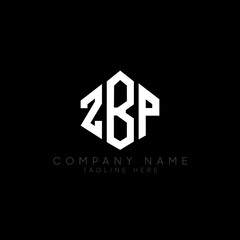 ZBP letter logo design with polygon shape. ZBP polygon logo monogram. ZBP cube logo design. ZBP hexagon vector logo template white and black colors. ZBP monogram, ZBP business and real estate logo. 