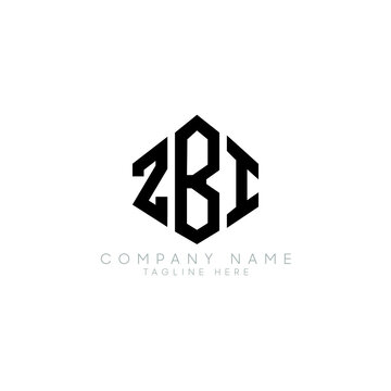 ZBI letter logo design with polygon shape. ZBI polygon logo monogram. ZBI cube logo design. ZBI hexagon vector logo template white and black colors. ZBI monogram, ZBI business and real estate logo. 