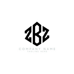 ZBZ letter logo design with polygon shape. ZBZ polygon logo monogram. ZBZ cube logo design. ZBZ hexagon vector logo template white and black colors. ZBZ monogram, ZBZ business and real estate logo. 
