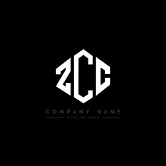 ZCC letter logo design with polygon shape. ZCC polygon logo monogram. ZCC cube logo design. ZCC hexagon vector logo template white and black colors. ZCC monogram, ZCC business and real estate logo. 