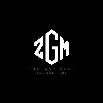 ZGM letter logo design with polygon shape. ZGM polygon logo monogram. ZGM cube logo design. ZGM hexagon vector logo template white and black colors. ZGM monogram, ZGM business and real estate logo. 