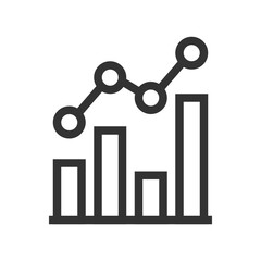Business Graph outline icon