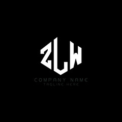 ZLW letter logo design with polygon shape. ZLW polygon logo monogram. ZLW cube logo design. ZLW hexagon vector logo template white and black colors. ZLW monogram, ZLW business and real estate logo. 