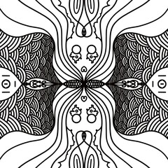 black and white seamless pattern