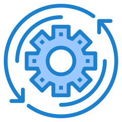 Transfer blue style icon