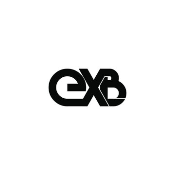 exb letter original monogram logo design