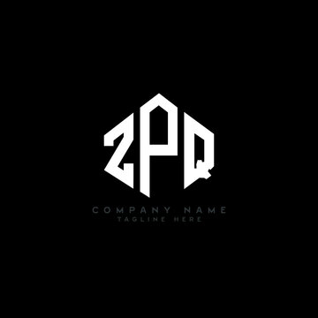 ZPQ letter logo design with polygon shape. ZPQ polygon logo monogram. ZPQ cube logo design. ZPQ hexagon vector logo template white and black colors. ZPQ monogram, ZPQ business and real estate logo. 