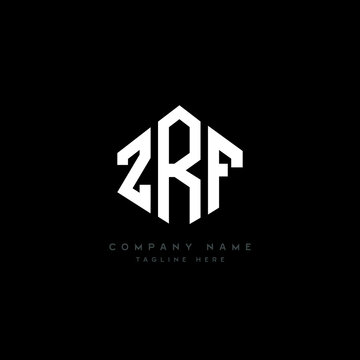 ZRF letter logo design with polygon shape. ZRF polygon logo monogram. ZRF cube logo design. ZRF hexagon vector logo template white and black colors. ZRF monogram, ZRF business and real estate logo. 