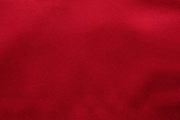 Fotobehang Red fabric texture background close up © Piman Khrutmuang