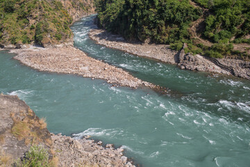 Karnali River in Nepal. The only wild and scenic and free flowing River.