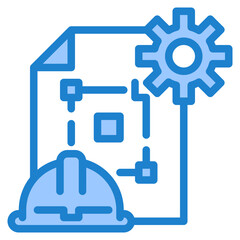 File blue style icon
