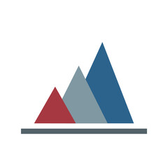 Fototapeta premium Business Graph flat icon