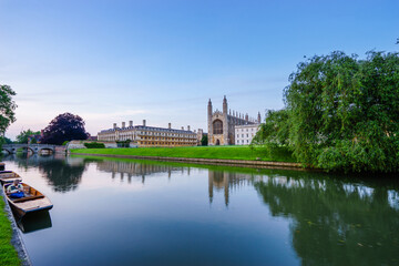 Fototapeta na wymiar Scenic view of Cambridge architecture in England