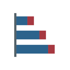 Fototapeta premium Business Graph flat icon