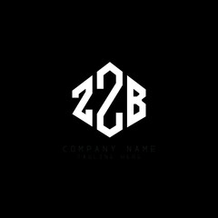 ZZB letter logo design with polygon shape. ZZB polygon logo monogram. ZZB cube logo design. ZZB hexagon vector logo template white and black colors. ZZB monogram, ZZB business and real estate logo. 