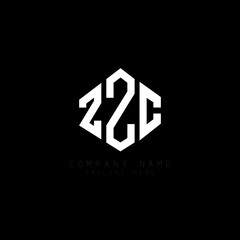 ZZC letter logo design with polygon shape. ZZC polygon logo monogram. ZZC cube logo design. ZZC hexagon vector logo template white and black colors. ZZC monogram, ZZC business and real estate logo.  