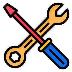 Tools color line style icon