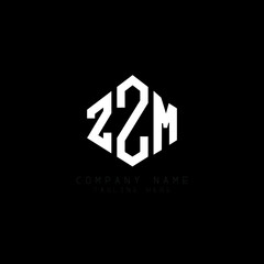 ZZM letter logo design with polygon shape. ZZM polygon logo monogram. ZZM cube logo design. ZZM hexagon vector logo template white and black colors. ZZM monogram, ZZM business and real estate logo. 