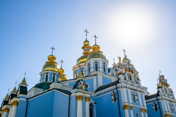 Fototapeta na wymiar St. Michael's Golden-Domed Monastery in Kiev. Ukraine