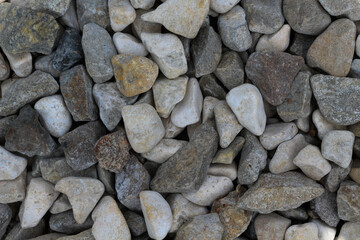 Texture de gros graviers multicolore clair
