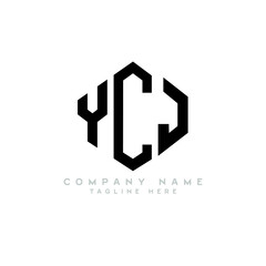 YCJ letter logo design with polygon shape. YCJ polygon logo monogram. YCJ cube logo design. YCJ hexagon vector logo template white and black colors. YCJ monogram, YCJ business and real estate logo. 