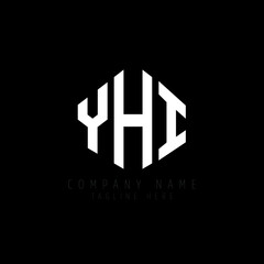 YHI letter logo design with polygon shape. YHI polygon logo monogram. YHI cube logo design. YHI hexagon vector logo template white and black colors. YHI monogram, YHI business and real estate logo. 