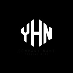 YHN letter logo design with polygon shape. YHN polygon logo monogram. YHN cube logo design. YHN hexagon vector logo template white and black colors. YHN monogram, YHN business and real estate logo. 