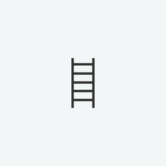 Construction ladder vector icon illustration sign