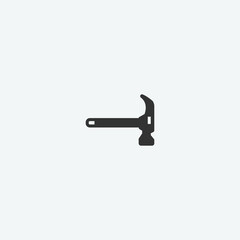 Hammer vector icon illustration sign